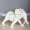 Funny white elephant ornament resin elephant figurines collectible