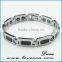 Trendy Tungsten Bracelet for men,inlay energy magnetic stone or germanium tables could be customized