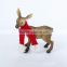 Custom Christmas white-tailed deer figurine ornament