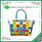 Cheap reusable and durable PP woven shopping basket for sale