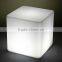 CE Rohs SGS Approval Decorative Different Size 16 Colors Rechargeable Lighting Plastic LED Cube