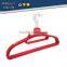 ABS plastic velvet antiskid suit hangers flocking clothes hanger with pulley