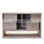 Buffet Console Minimalist Sliding Door Teak Wood Furniture for Hotel