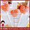 OEM Valentine's Day Double Layers Love Hearts Shape Hard Lollipop Candy