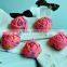 colorful satin handmade rose flower headband for kids hair accessories