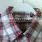 GZY Guangzhou stock lots breathable plaid shirt short sleeves for man