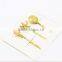 Nice gold beach series hair clip for girls,lead nickel free metal hair ornaments