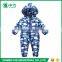 Custom Design Children Boutique Clothing Long Sleeve Baby Winter Print Romper