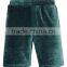 MGOO Fashion Track Style Men Velour Shorts With piping To Keen Length Leisure Velvet Board Shorts