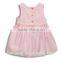 Winter Latest Dress Designs Corduroy Cotton Fashion Children Girls Dresses Pink Baby Elegant Birthday Party Dress