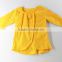 Fashion Designer Babies Smooth Side Cardigan Shirt Long Sleeve Yellow T-shirt