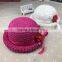 2017 Summer New Design Kids Straw /sunhat Hat With Handmade Flowers Mz-256