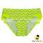 Summer New Model Design Fluorescence color Striped Halter Separable Type Teen Girl Bikini Bra Swimwear