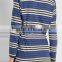 Comfortable Slip On 100% Cotton Womens Loungewear with Attached Belt in Colorful Stripes