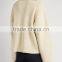 Fashion 2017 ladies plain blank crew neck long sleeve pullover designs cardigan cashmere sweater woman