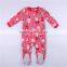 Wholesale Baby Pajama 100% Cotton Footed Design Baby Rompers for Girl Clothing