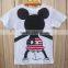 Funny Christmas gift clothing Mickey print t shirt for kids