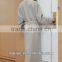 double-side plushed microfiber bathrobe