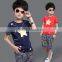 B40727A 2017 summer hot sale boys children cotton t shirts and shorts