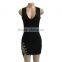 B33775A 2017 Autumn Party fashion mature Women suede bandage dress