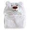 pink cat polar fleece baby towel bathrobe