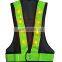 LED Light reflective safety mesh vest with lightweight elastic