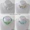 Beaded Choker Necklace with Flower
