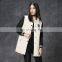 real merino sheep shearling fur with sheepskin patchwork animal fur coat for women