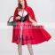 2017 Christmas Gothic Red Cosplay Dress Sexy Women Costumes Halloween