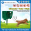 Solar power bird scare device snake mole repeller with waterproof