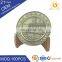Custom Decoration engraved carving zinc alloy antique bronze 3d round metal award commemorative souvenir plate