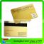Custom Design Blank Plastic Gift Card with Golden Background