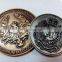 Zinc Alloy Material Custom Antique Gold or Silver Coin as Souvenir for Association or Army