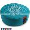 Round portable organic buckwheat meditation cushion