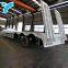 Made in china gooseneck low platform semi low flatbed trailer lowbed truck trailer for sale