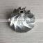 K16 5324-123-2201 45.78/61.98mm 11+0 Blades Turbo Billet/milling/aluminum 2618 Compressor Wheel for 5324-970-7401 / 5324-970-740