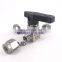 Tee Ball valve 3 6 8 10 mm 3/8" hard tube stainless steel 304 card set 3 way Horizontal Panel Switching ball valve