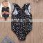 OEM/ODM Service Summer Swimsuit Toddler BLACK White Ruffle Girls Swimwear Swimwear Kids Girl