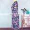 2019 SUMMER PURPLE women girls mommy and me leave print short sleeve adult casual floral dresses (this link for WOMAN)