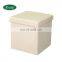 Reatai hot sale colorful leather footstool lounge pouf bench ottoman