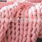 in Stock Giant Super Chunky Knitted Merino Wool Bulk Top Yarn for Hand Knitting of Throw,blanket With Photo