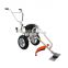 Electric mini car grass cutter two wheel  with steel blade for sale