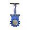 DN100 ductile cast iron pneumatic knife gate valve PN10