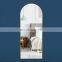 Iron Decorative Framed Arched Floor Stand Desktop Mirror