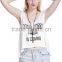 Fashion Cheap Women's Custom Printed Tank Top With 100% Cotton Fabric