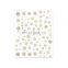 JOYFUL 504-516 hot sale polka dot Christmas snowflake nail stickers 3d adhesive nail stickers