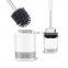Masthome March Expo TPR  silicone Novel Efficient Suspension Toilet Brush For Bathroom Cleaning With Holder Set