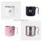 GINT Wholesale custom logo printed color red black white bulk travel camp steel metal coffee enamel mug