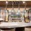 Nordic Chandelier pendant lighting Restaurant Bar Glass Wood Grain Single Head lights hanging lamps