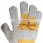 durable comfortable leather palm work gloves for men
